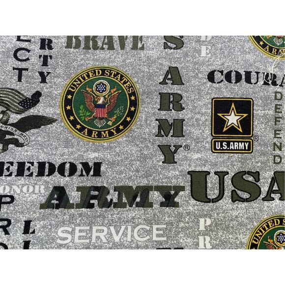 Pre-cut Fabric Swatches US ARMY, 100 pieces 9” x 6” Sewing Quilting Projects - Picture 1 of 4